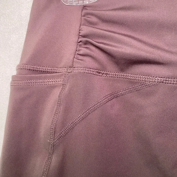 Free People Movement Cropped Capri Leggings Brown Large - Picture 4 of 10